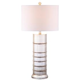 JONATHAN Y Silver Evelyn 31" Resin LED Table Lamp