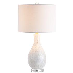 JONATHAN Y White Josephine 26.5" Seashell LED Table Lamp