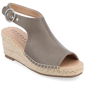 Journee Collection Women's Crew Wedge Sandal