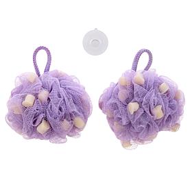 Joy CleanBoss 2-pack Body Wash Loofah Puffs with Soap Beads