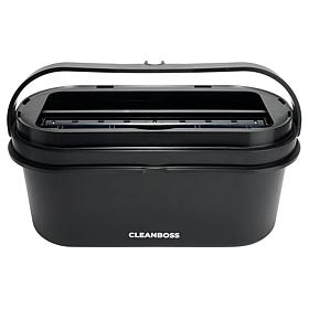 Joy CleanBoss Clean Flat Mop Bucket & Stand w/Antimicrobial 