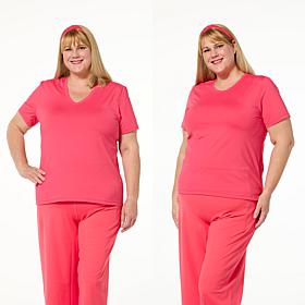 Joy Collection Cool & Clean Two Performance Tees w/Headband