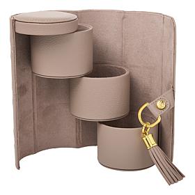 Joy First Class Luxury Leather Hard Sided Jewelry Case