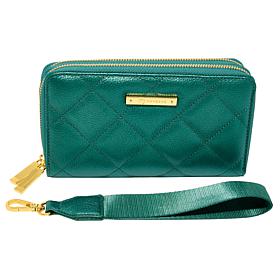 Joy Luxe Leather Best Gift Ever Double Wallet With Wrist Strap