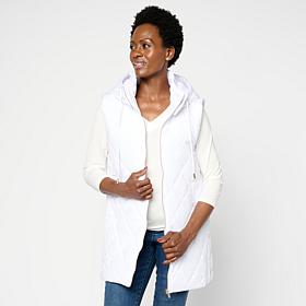 Joy Performance Luxe All-Weather Puffer Vest with Removable Hood