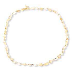 KALIFANO Gold-Plated Sterling Silver Gemstone Nugget 27" Necklace