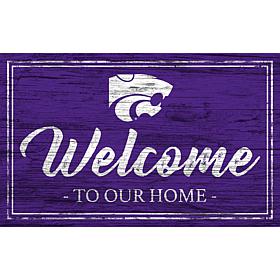 Kansas State University Team Color Welcome Sign - 11x19"