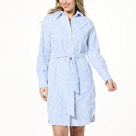 kathy ireland® Fashion 360 Angelina Belted Shacket Dress 