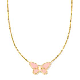 Kendra Scott x Dolly Parton Butterfly Short Pendant Necklace - Pink