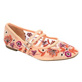 Kenneth Cole Reaction Malibu Nites Embroidered Mary Jane