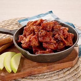 Killer Grillers (4) 1 lb. Pork Burnt Ends - Cinnamon Apple BBQ Sauce