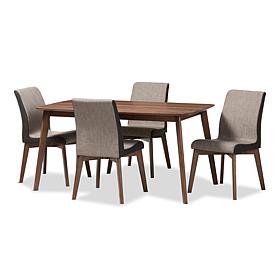 Kimberly Wood Upholstered 5-Piece Dining Set