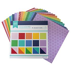 Kingston Crafts 12" x 12" Every Day Paper Pad - 60 Double-Sided Sheets