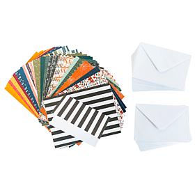 Kingston Crafts Fall and Halloween 120-piece Card Base & Envelope Set
