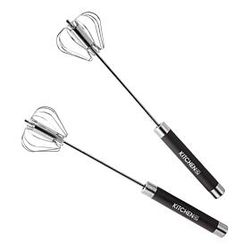 Kitchen HQ 2-pack 12" Stainless Steel Push Whisks