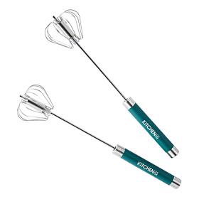Kitchen HQ 2-pack 12" Stainless Steel Push Whisks