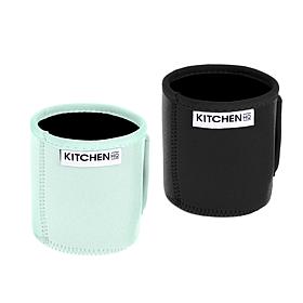 Kitchen HQ 2-pack Neoprene Pint Ice Cream Sleeves with Spoon Holders