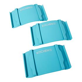 Kitchen HQ 3-piece Silicone Gripper Mitt Set