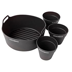 Kitchen HQ 4-piece Silicone Air Fryer Insert Set