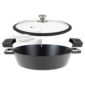 Kitchen HQ 4.5-Quart Cast Iron Nonstick Braiser