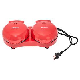 Kitchen HQ Double Mini Waffle Maker with Dual Plates