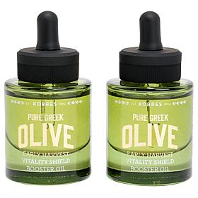 Korres 2-pack Olive Early Harvest Vitality Shield Booster Oil