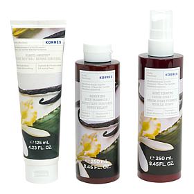 Korres Mediterranean Vanilla 3-piece Bath & Body Set
