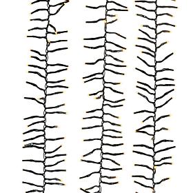 Kurt Adler 2000 Warm White LED Light 65' Cluster Garland