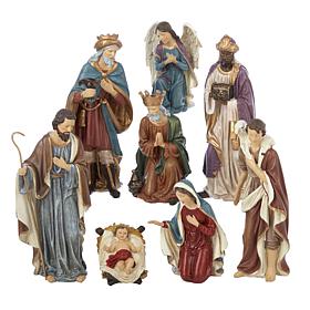 Kurt Adler 8-piece 9" Resin Nativity Set