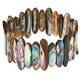 Kwan Collections Abalone Shell Stretch Bracelet