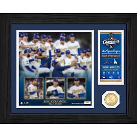 LA Dodgers 2025 World Series Champions Ring Ceremony Frame
