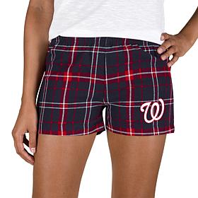Ladies 100% Cotton Flannel Lounge Shorts with Heat Transfer