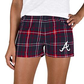 Ladies 100% Cotton Flannel Lounge Shorts with Heat Transfer
