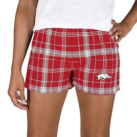 Ladies 100% Cotton Flannel Lounge Shorts with Heat Transfer