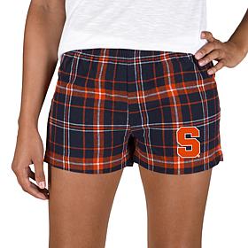 Ladies 100% Cotton Flannel Lounge Shorts with Heat Transfer