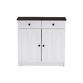 Lauren 2-Door and 2-Drawer Wood Kitchen Cabinet Hutch