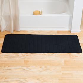 Lavish Home Memory Foam Striped  Bath Mat - 24" x 60"