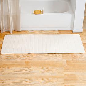 Lavish Home Memory Foam Striped  Bath Mat - 24" x 60"