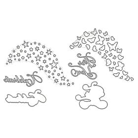 LDRS Creative Butterfly and Star Zero Waste Die Sets