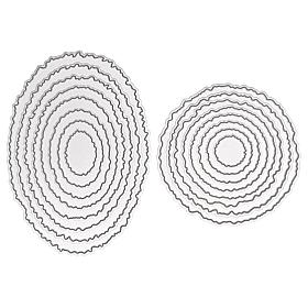LDRS Creative Hand-Torn Edge-Look Oval and Circle Die Sets