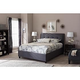 Lea Fabric Upholstered Queen Size Storage Platform Bed