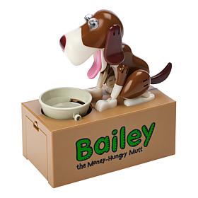 Leading Edge Bailey Battery Operated Toy Coin Bank - Brown/White Dog