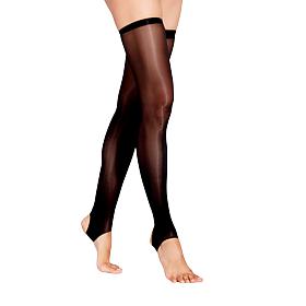 LECHERY® Lustrous Silky Shiny Stirrup Thigh Highs
