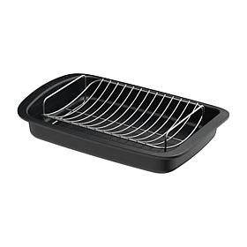 Leo Graphite 2-piece Roaster Set with Stainless Steel Rack