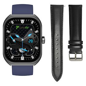 Letsfit E46 Black Bezel Smartwatch with Extra Band
