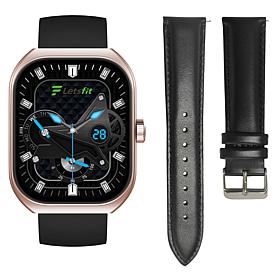 Letsfit E46 Rose Bezel Smart Watch with Extra Band