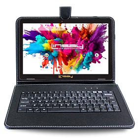 LINSAY® 10.1" Octa Core 128GB Android 15 Tablet Bundle with Keyboard