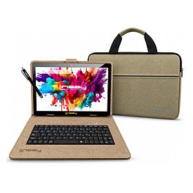 Linsay 10.1" Octa-Core 256GB Tablet Bundle with Keyboard