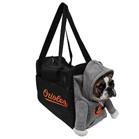 Little Earth MLB Baltimore Orioles Furry Fan Pet Carrier