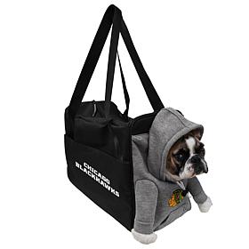 Little Earth NHL Chicago Blackhawks Furry Fan Pet Carrier